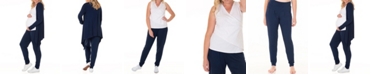 Blooming Women by Angel Blooming Women Maternity Cardigan Nursing Top & Pant 3pc Set, Online Only 